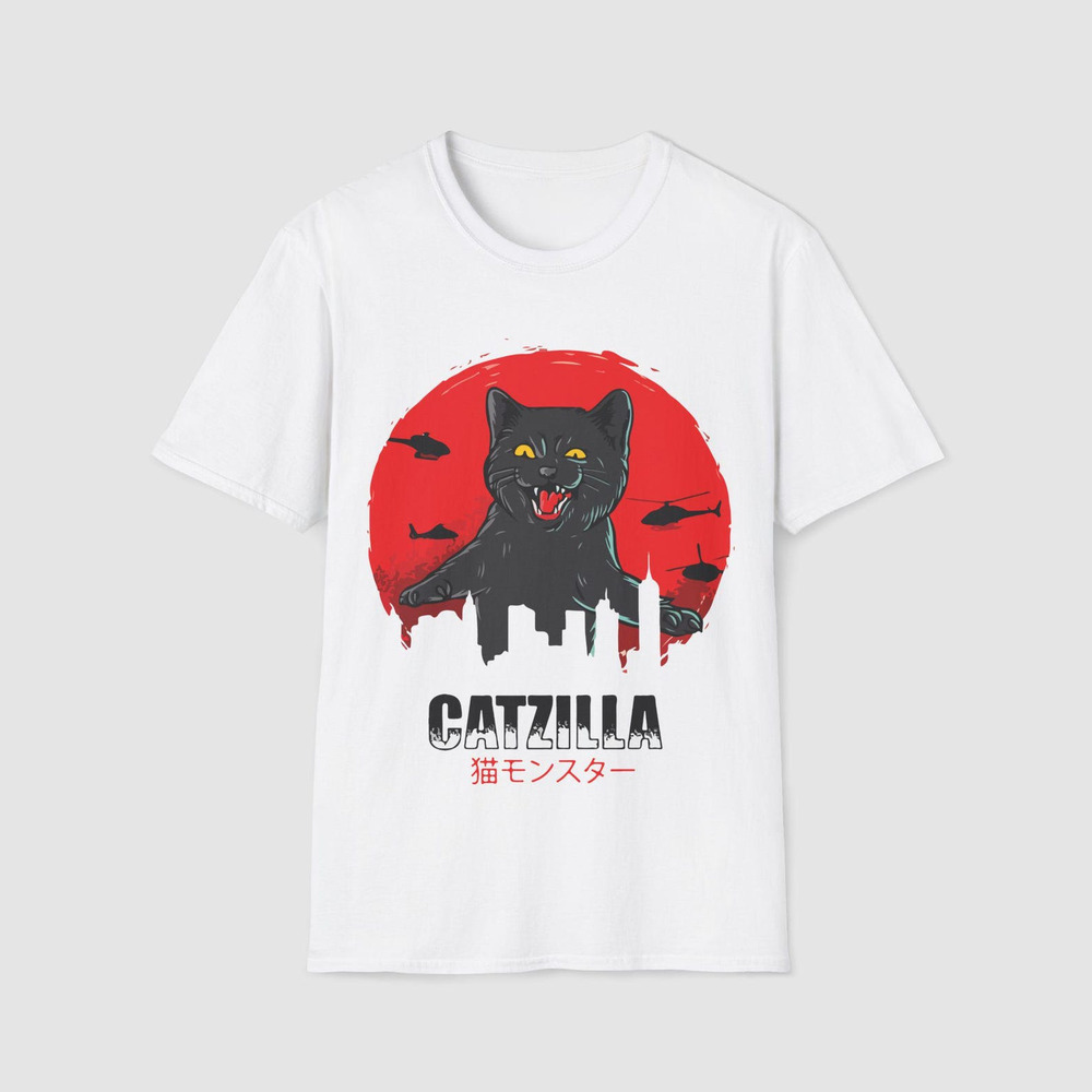 Catzilla Unisex Tshirt White
